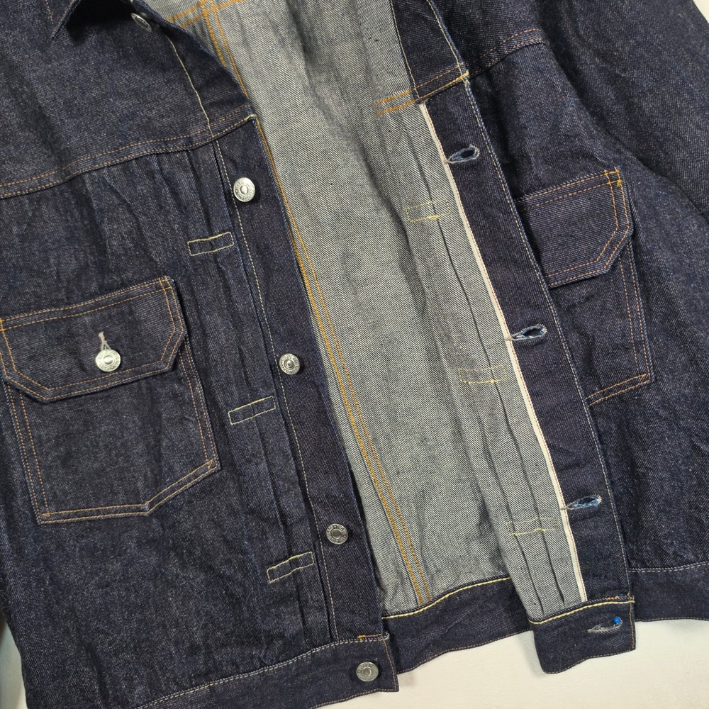 Levi's 507XXE Type II Jacket Mens 46 XXL Dark Indigo Selvedge Japan Big E T-Back - Picture 11 of 16